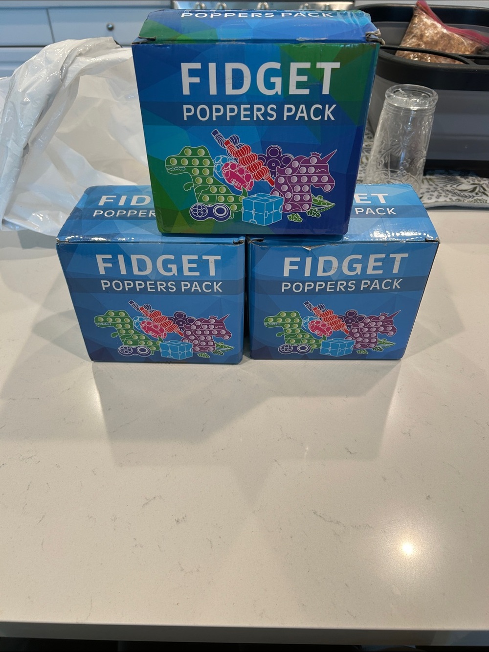 Fidget Poppers Pack - Blue - Unbranded